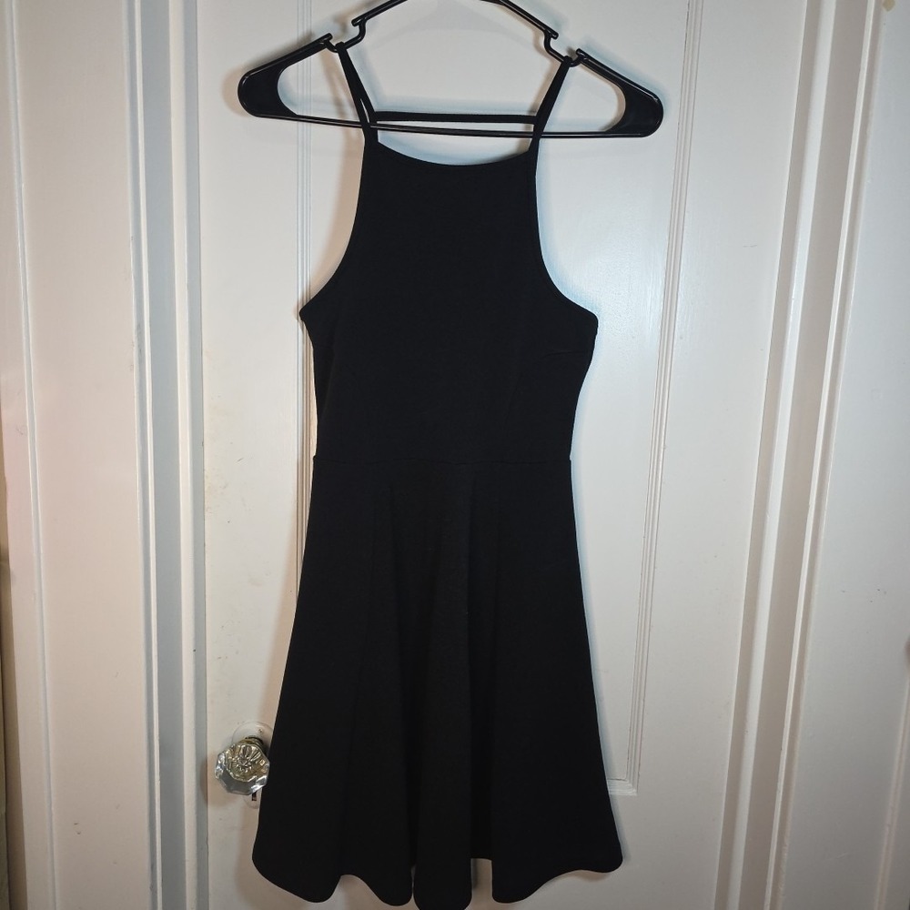 Rue 21 Summer Skater Little Black Mini Dress Size Small